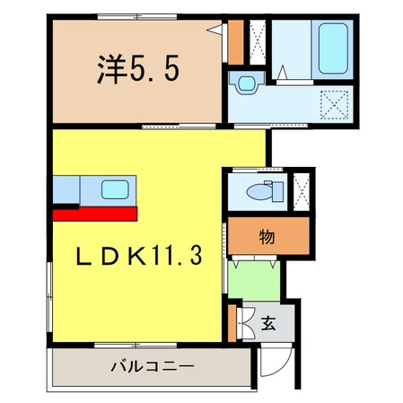 エバーハイツ吉田の物件間取画像